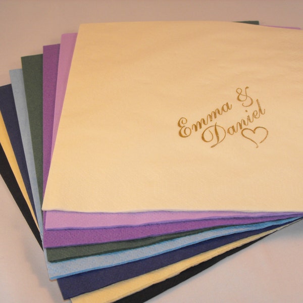 Personalized Paper Napkins Etsy UK