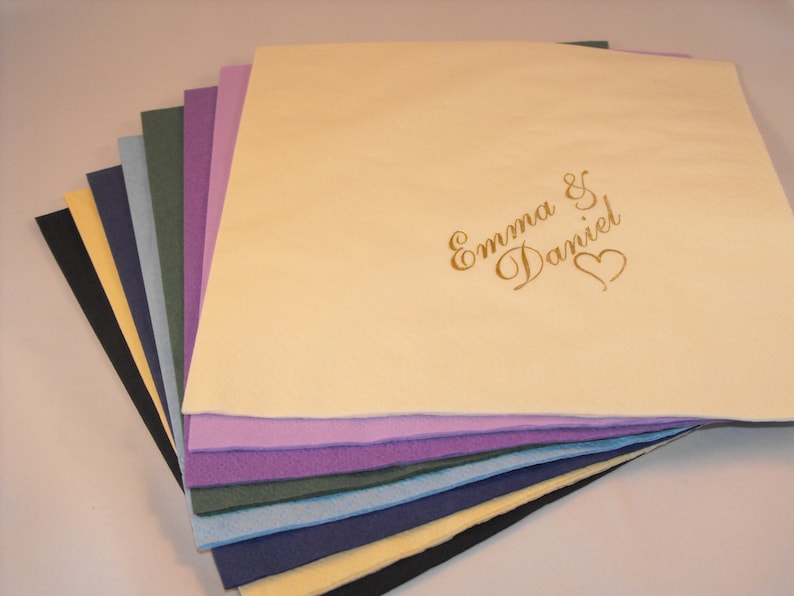 50 x Personalised napkins for all occasions image 1