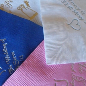 50 x Personalised napkins for all occasions image 3