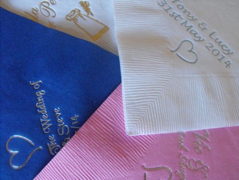 50 x Personalised napkins for all occasions image 3