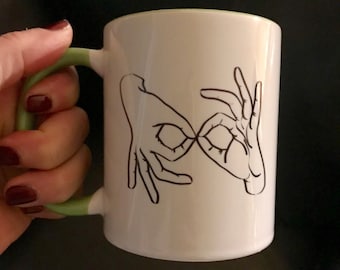 Sign language Interpreter gift Interpreter sign coffee cup mug American sign language interpreter mug deaf teacher gift asl personalized