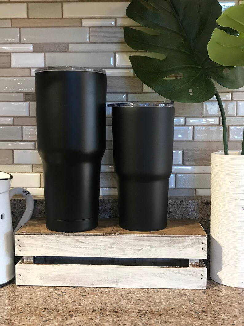 Monogram Stainless Steel Tumbler like Yeti Tumbler / Yeti Etsy