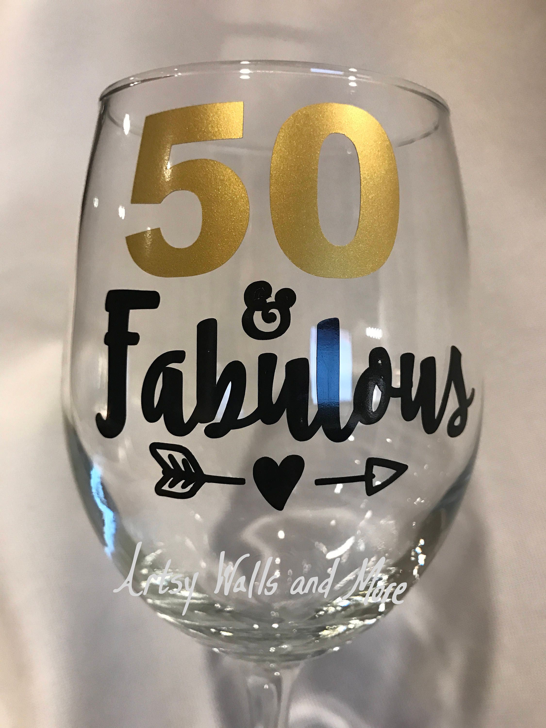 50 and Fabulous or Any Age Wine Glass Funny Cute Birthday - Etsy New Zealand 50 and Fabulous or Any Age Wine Glass Funny Cute Birthday - Etsy New Zealand