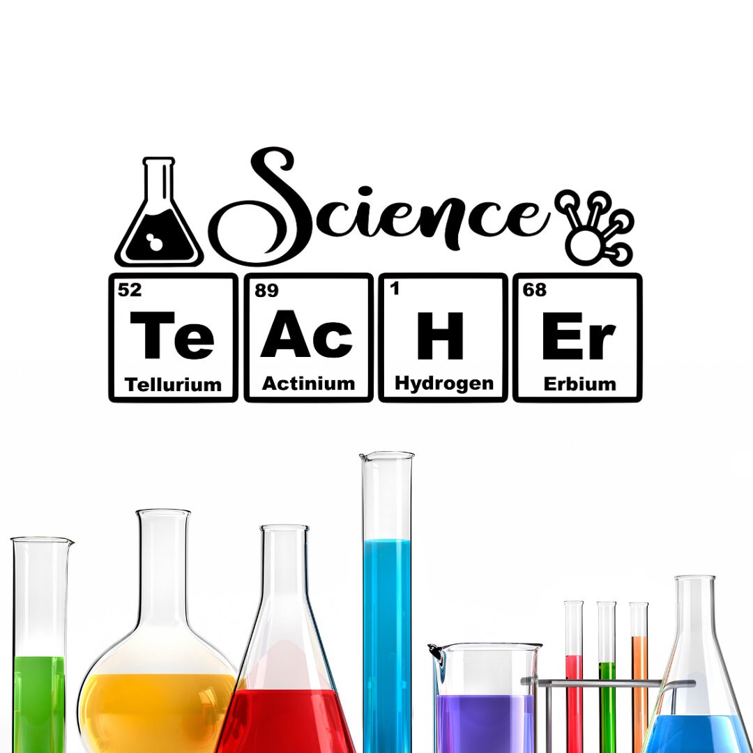 Science Decrate Science Teacher Decal, Science Classroom Decor, Science Class Decal ...