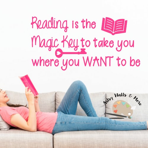 Reading Wall Art Vinyl Decal for Classroom or Library // Etsy