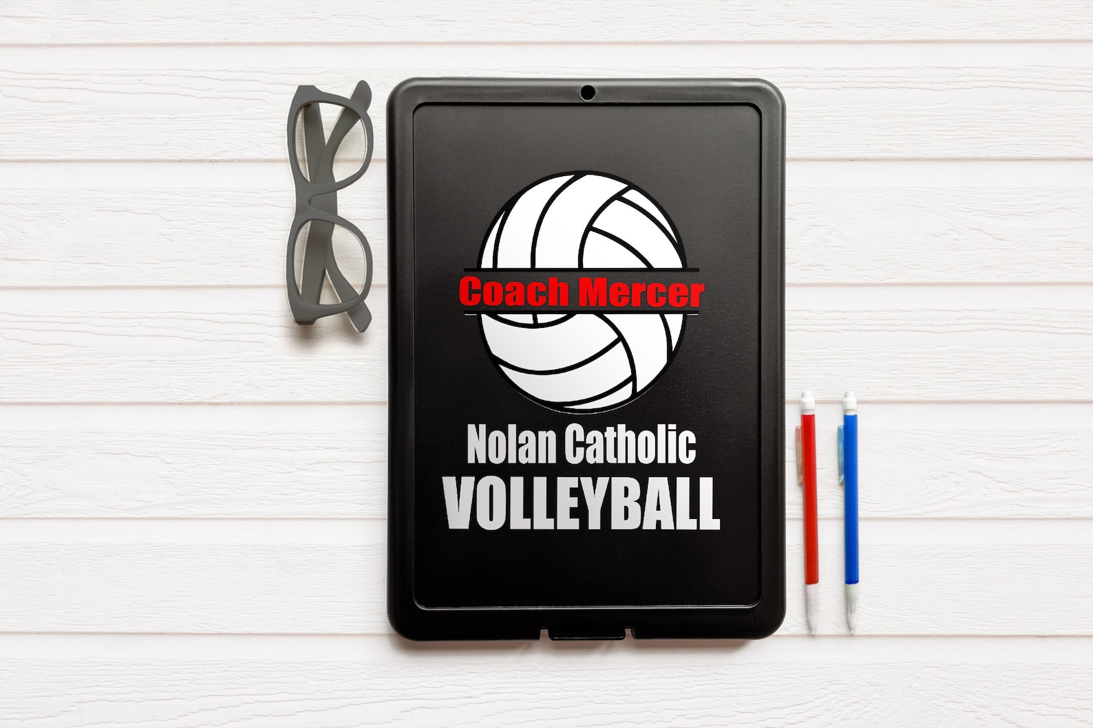Volleyball Coach Gift Personalized Volleyball Clipboard With Name