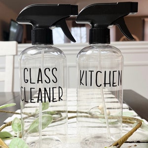 Household Cleaner Spray bottle, Kitchen bottles, Cleaning spray bottles, Modern Farmhouse Kitchen, Modern bathroom, Laundry room decor