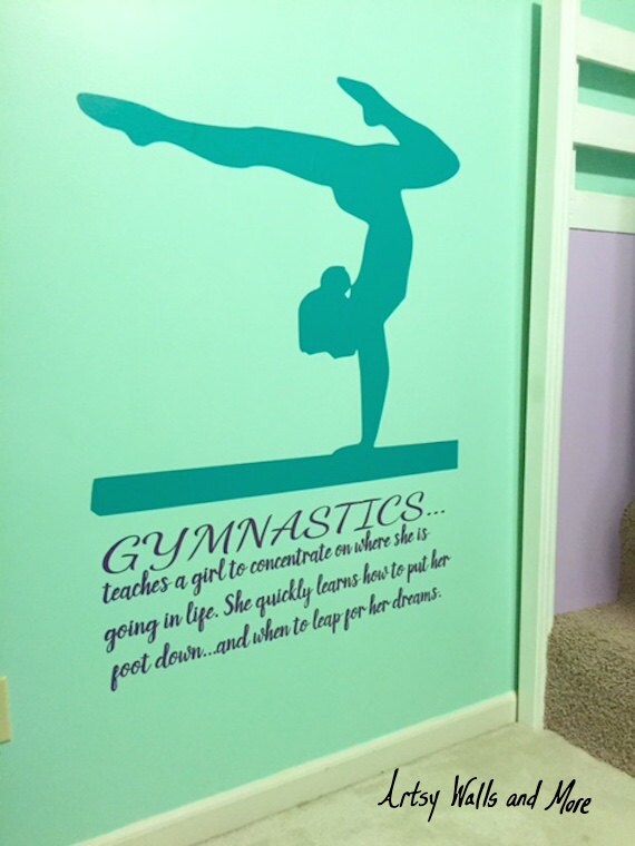 47in x 38in Practice Gymnastics Wall Decal Style and Apply 1150 47 x 38 47in x 38in Practice Gymnastics Wall Decal Style and Apply 1150 47 x 38