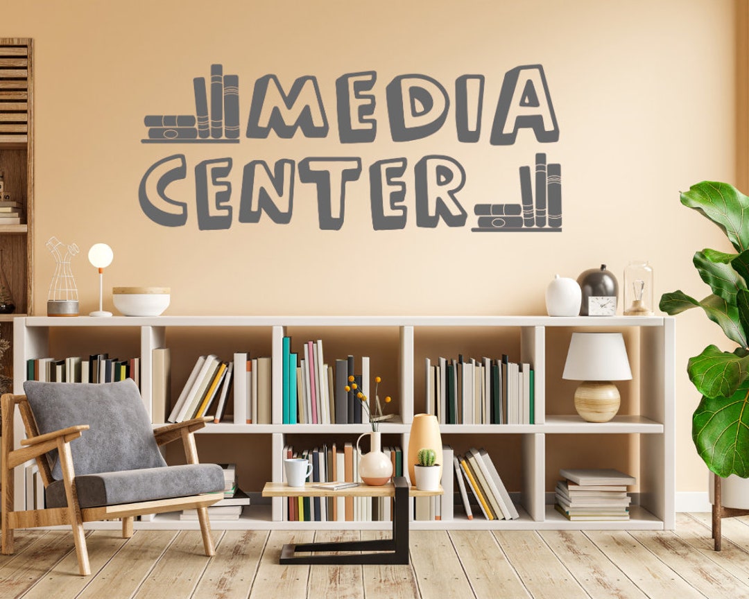 School Media Center Decor, School Library Decal, Media Center Decal ...