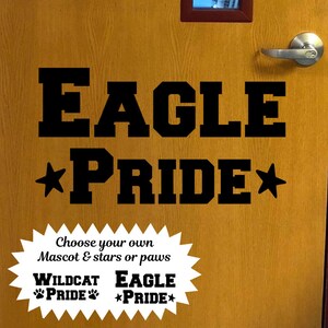 Eagle decal, mascot decal, eagle pride