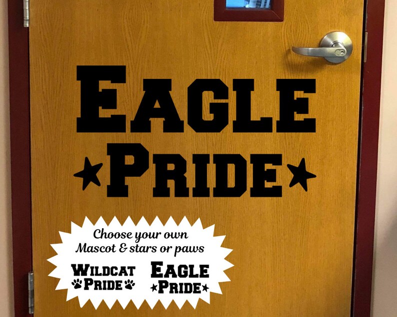 Eagle decal, mascot decal, eagle pride