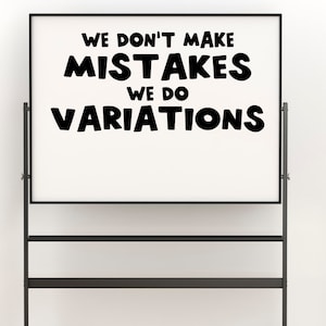We don&#39;t make mistakes we do variations decal, Music Teacher decal, Music Classroom door Decal, band teacher decor, orchestra classroom