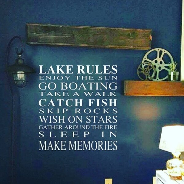 Lake Rules - Etsy