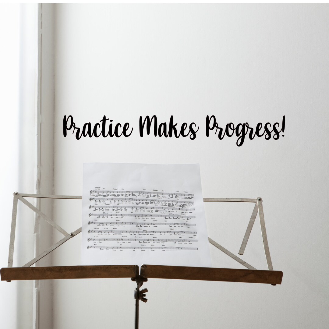 Practice Makes Progress Wall Decal, School Decal, Classroom Wall Decal ...