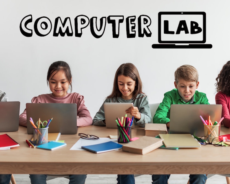 Computer Lab Decal, Computer Teacher Decal, Technology Classroom Door ...
