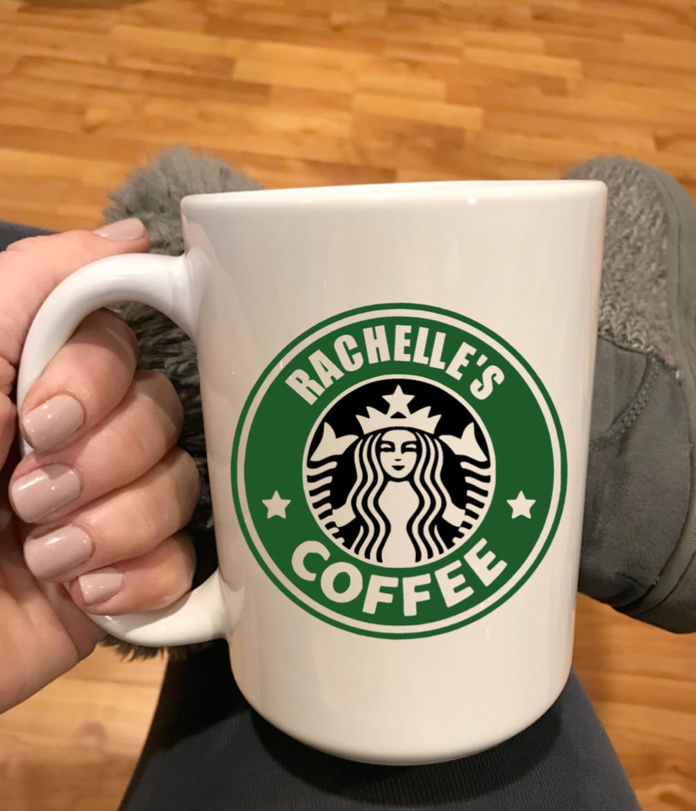 Custom Starbucks Logo Coffee Cup Mug Your Name on a Starbucks Etsy