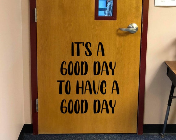 Classroom Door Decal Decor Positive Affirmations in Case No 