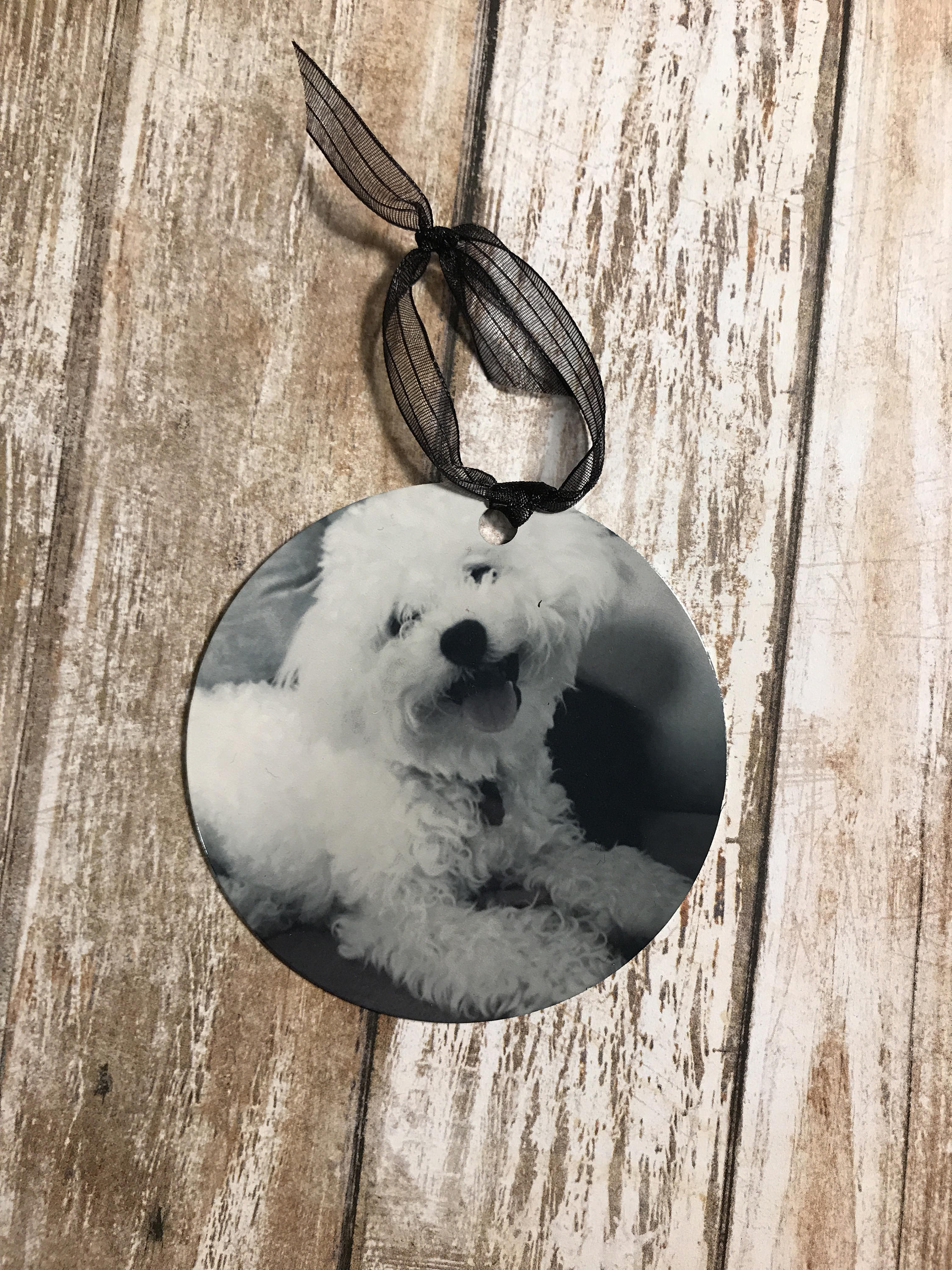 Pet Dog Cat Christmas Personalized Photo Ornament With Name and Year ...