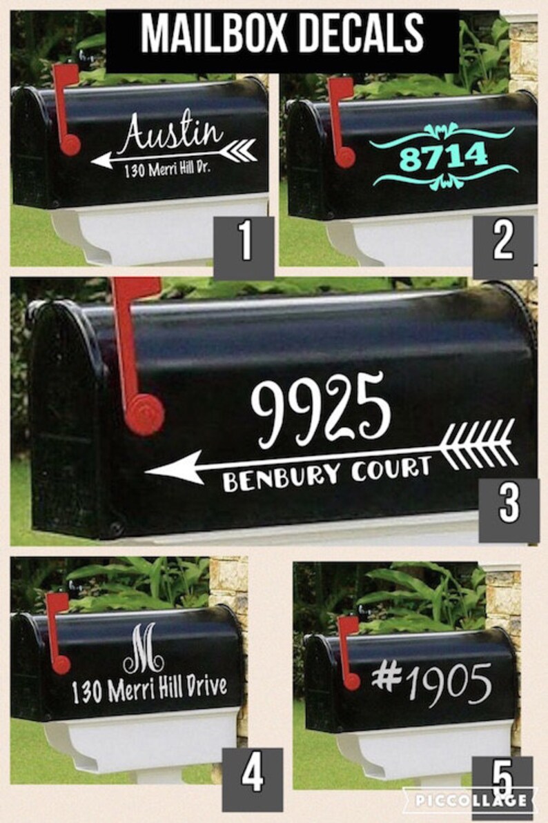 Mailbox Decal Sticker Wedding Mailbox Sticker Country Etsy