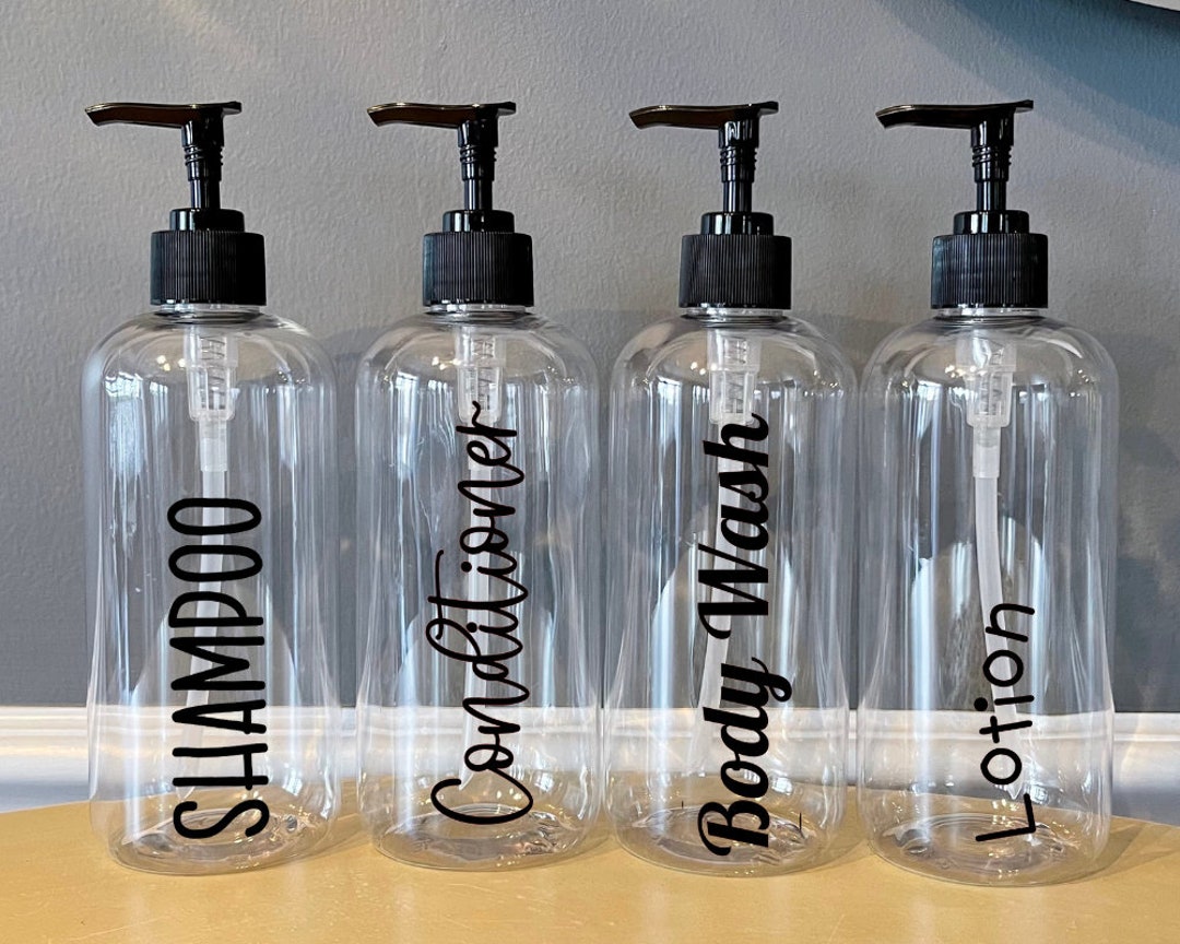 Clear best sale plastic bottles