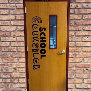 School Counselor decal, Guidance counselor decor, School Counselor door decal, wall decor for a school guidance counselor