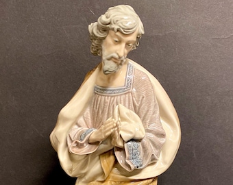 Vintage Rare Larger  LLADRO 13.5&quot; Tall x 5.5&quot; &quot;SAINT JOSEPH&quot; Figure/Sculpture- Nice!
