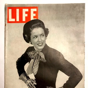 Vintage Life Magazine January 12, 1948- Midwinter Jane Cartwright Old Ads