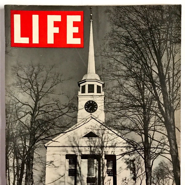 Vintage Life Magazine November 23, 1942- Nazi Germany, The Puritan Spirit, WWII