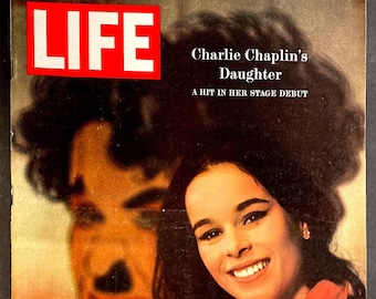 Vintage Life Magazine January 31, 1964 "CHARLIE CHAPLIN'S Daughter" Cover