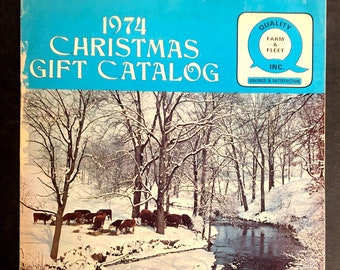Vintage Rare 1974 Quality FARM & FLEET Christmas Gift Catalog Nice!
