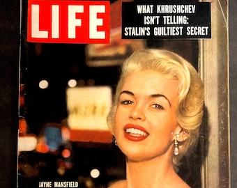 vintage Life Magazine 23 mai 1956 JAYNE MANSFIELD,Khrouchtchev, vintage Annonces