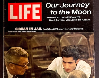 Vintage LIFE Magazine January 17, 1969 Sirhan In Jail Journey To The Moon ADS & More!