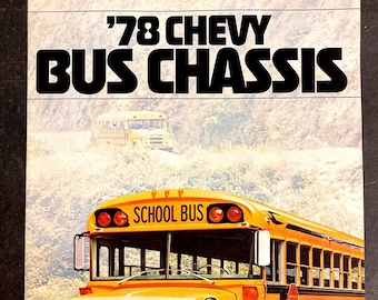 Vintage 78&#39; CHEVY Bus Chassis 1977 Chevy Traces Brochure