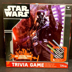 STAR WARS Trivia Game Disney in Tin Box 650+ Exciting Trivia Questions - Complete!