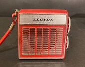 Vintage Rare LLOYDS Micro Six Transistor 6k87d (Red Silver) W Orignal Box