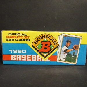 Vintage 1990 BOWMAN Official Complete Set-528 Baseball Trading Cards SEALED