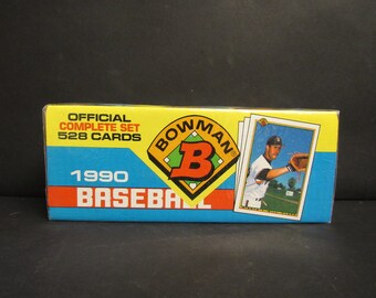 Vintage 1990 BOWMAN Official Complete Set-528 Baseball Trading Cards SEALED