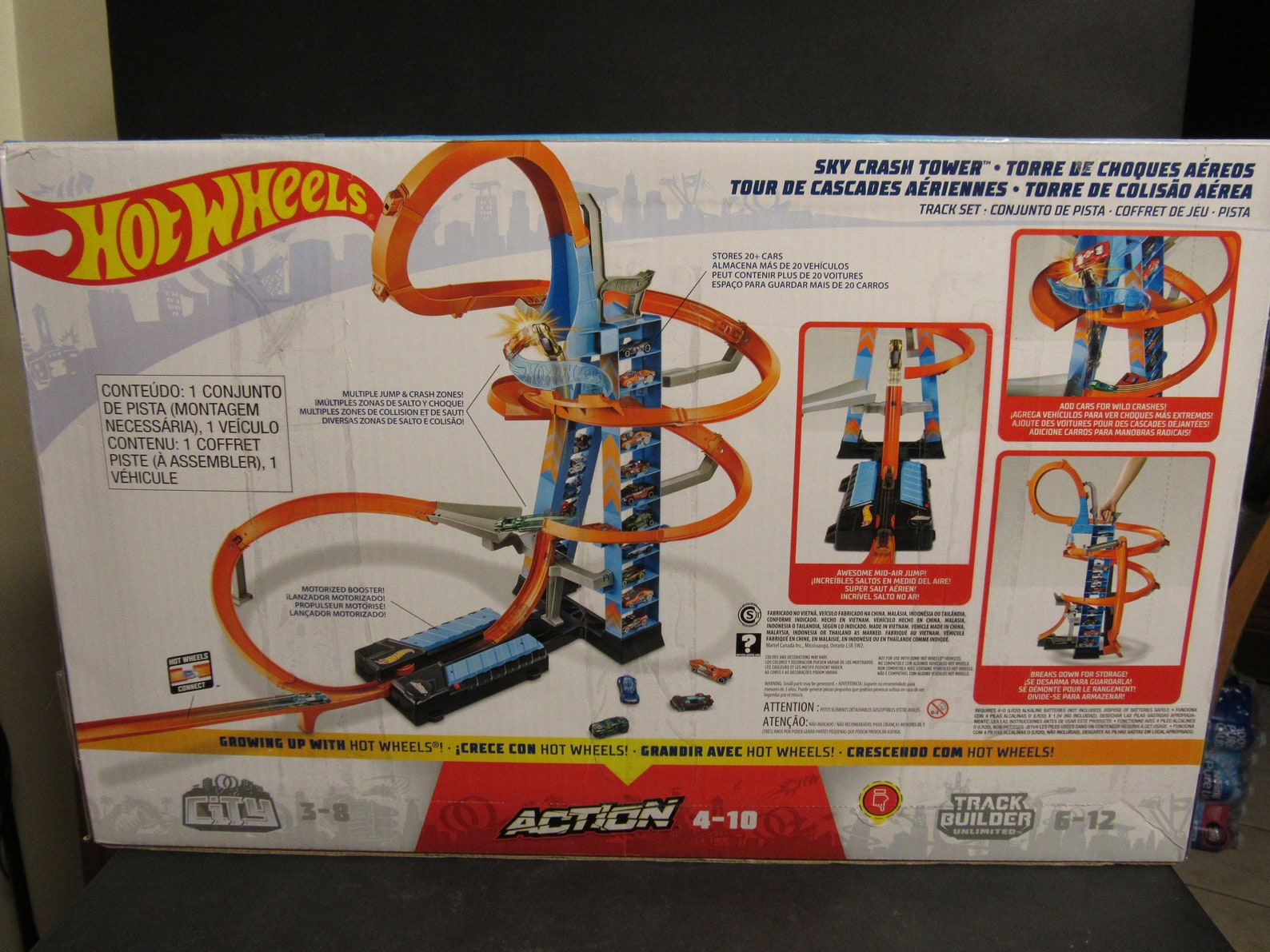 Collectible HOT WHEELS Sky Crash Tower Track Set Kids Etsy