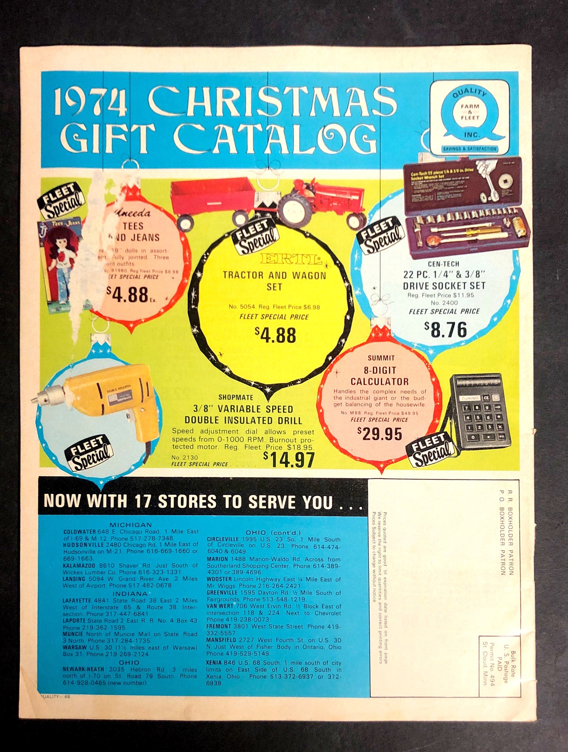 Vintage Rare 1974 Quality FARM & FLEET Christmas Gift Catalog Etsy