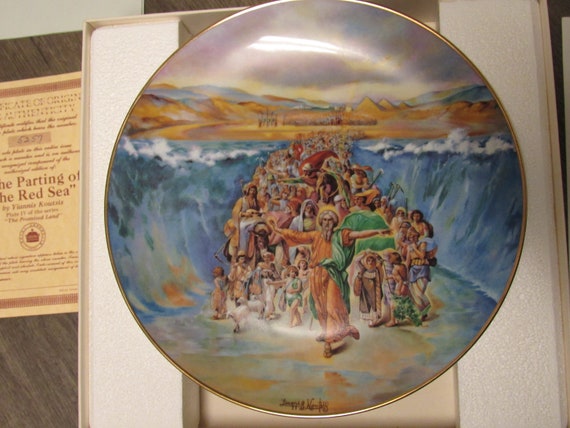 1980 Vintage Water From the Rock  Yiannis Koutsis Calhoun's Collector Plate W Box