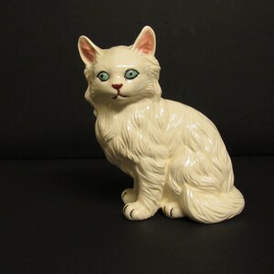 Vintage Keramik 5,5&quot; Große Kätzchen Katze signiert von Künstlerin EA 6-13-76 - Schön!