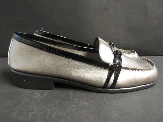 Women's AEROSOLES "Dubious" Loafer Silver Combo #… - image 1