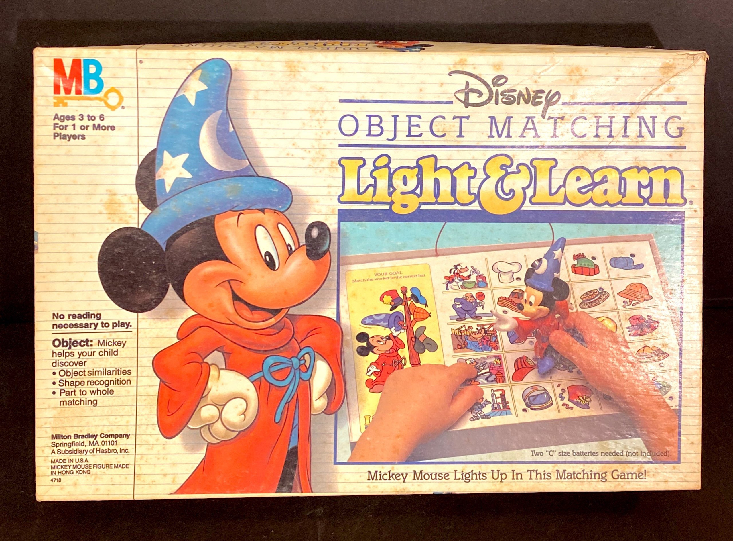 Vintage Disney Mickey Mouse Object Matching Light Learn Game Etsy Vintage Disney Mickey Mouse Object Matching Light Learn Game Etsy