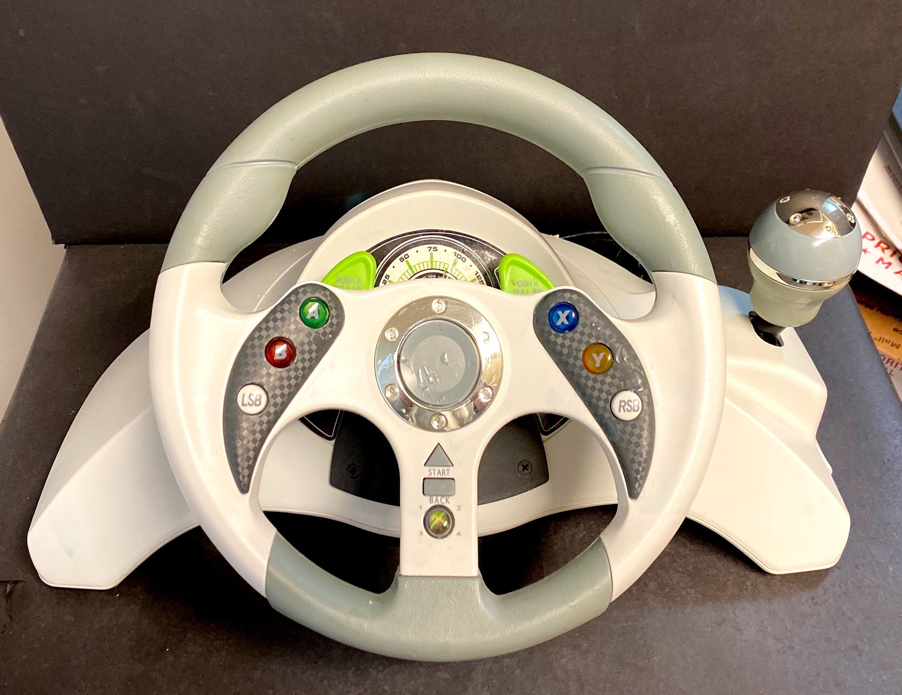 Madcatz MC2 Gameshark XBOX Video Game Racing Wheel and Pedal