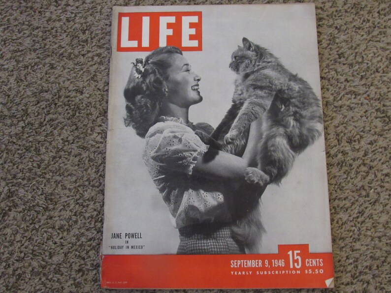 Vintage LIFE Magazine September 9, 1946 JANE POWELL Cover, Ads Much More image 1