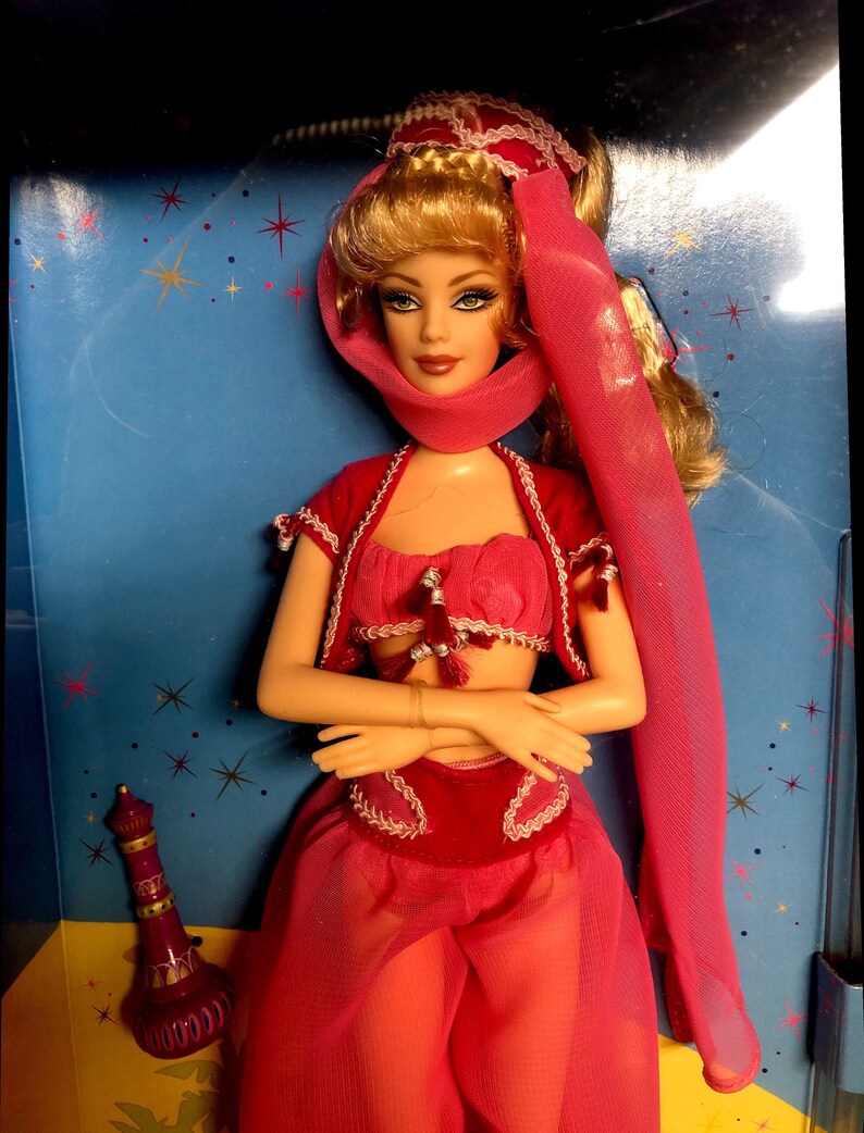 Collectible I Dream of Jeannie Barbie Doll Barbara Eden Etsy