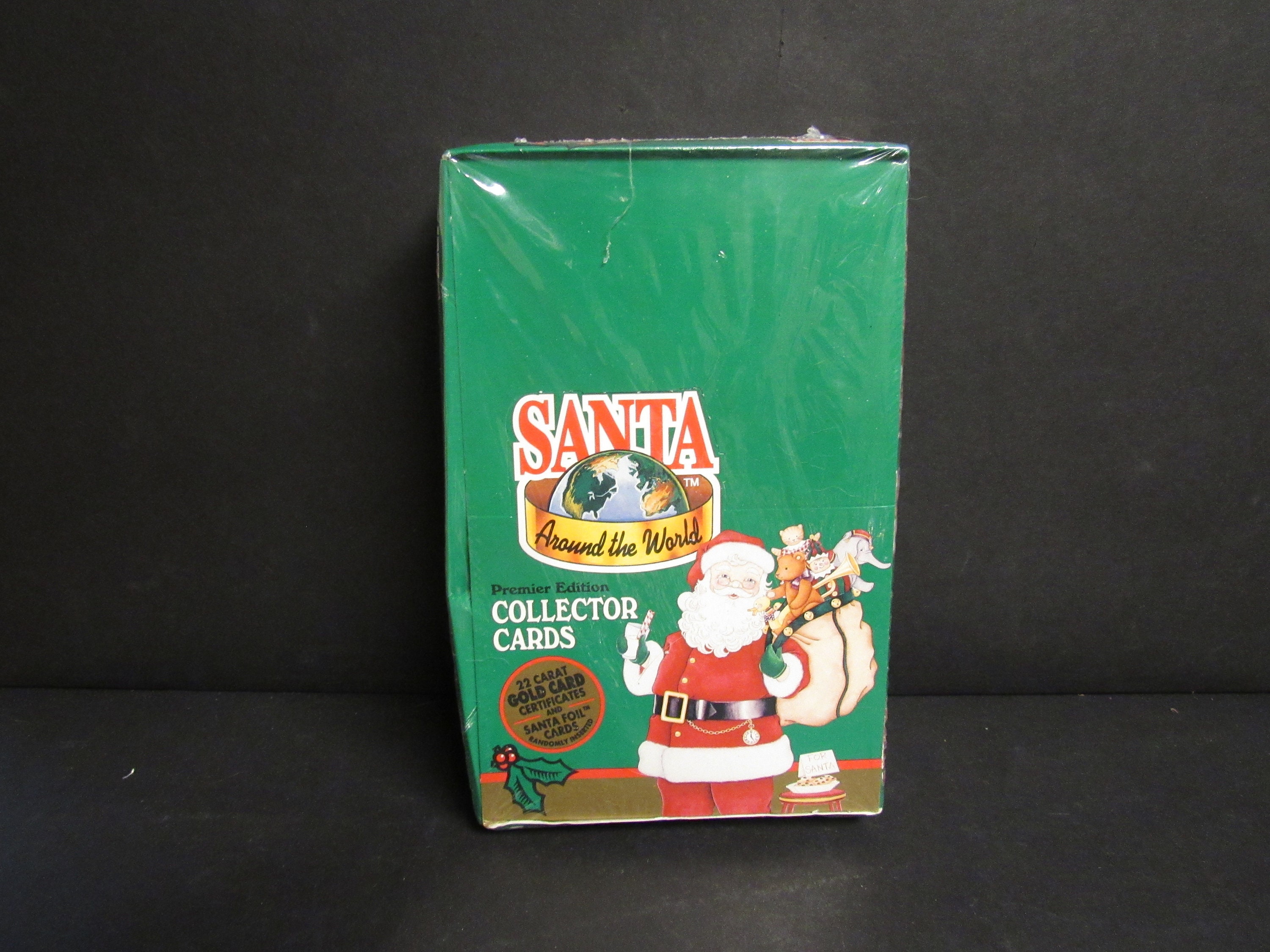 Vintage SANTA Around The World Premier Edition 1994 Factory Sealed -22 Carat & Foil Cards
