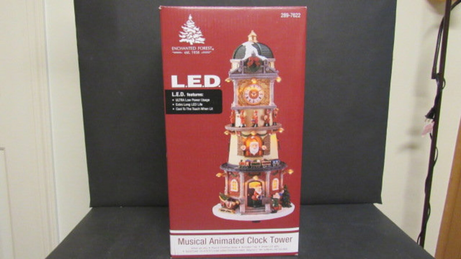 Enchanted Forest LED Musical Animated Clock Tower NIB Nice Etsy