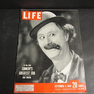 Vintage LIFE Magazine September 5, 1949 Comedy&#39;s BEN TURPIN