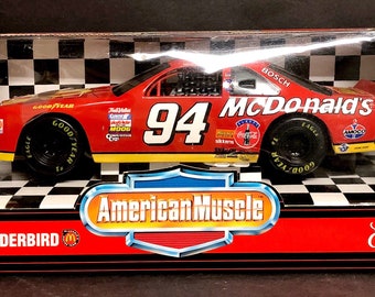 Vintage 1995 ERTLE Collectibles American Muscle McDonald&#39;s Thunderbird 1/18&quot; Diecast NIB